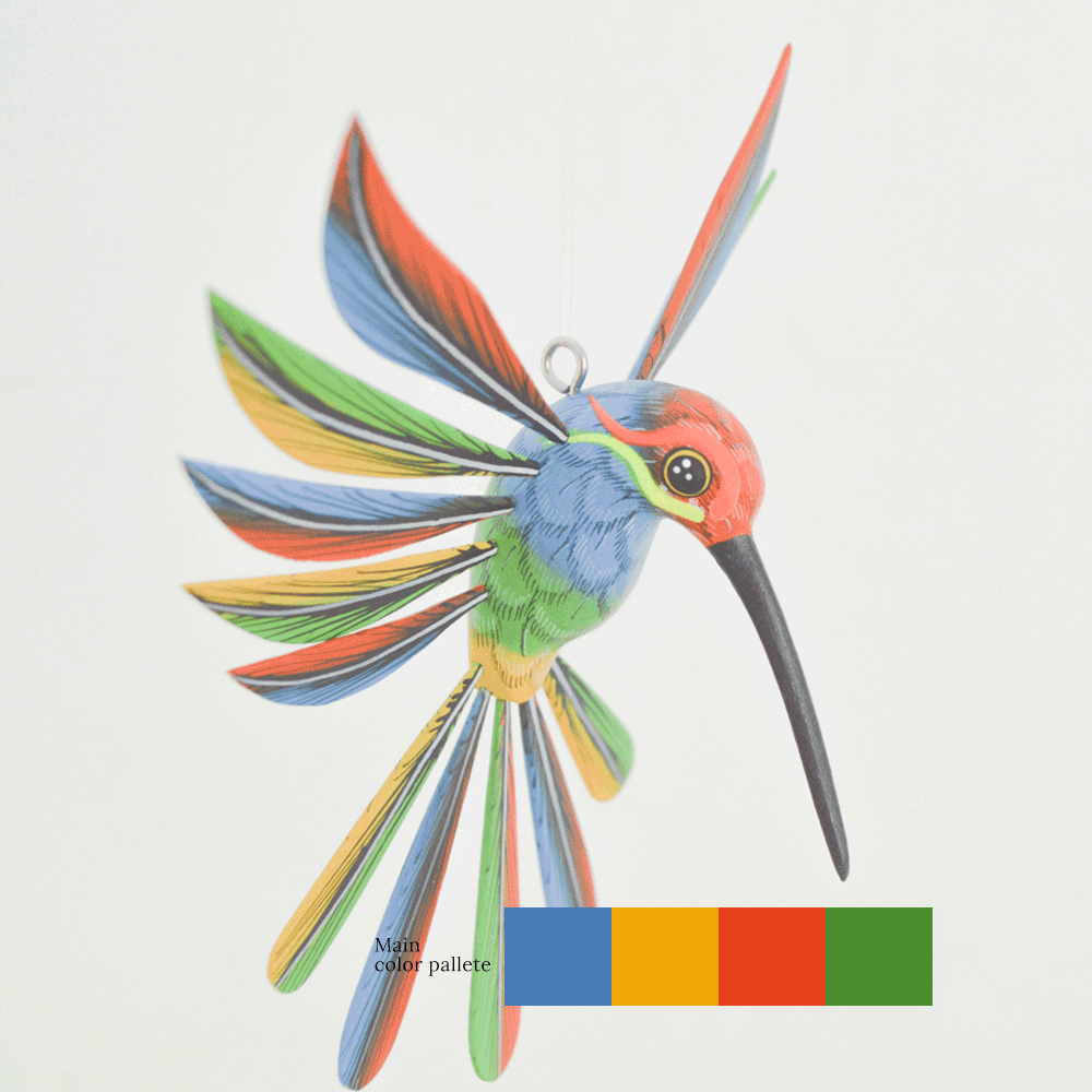 Hummingbird Alebrije Oaxacan Wood Carving