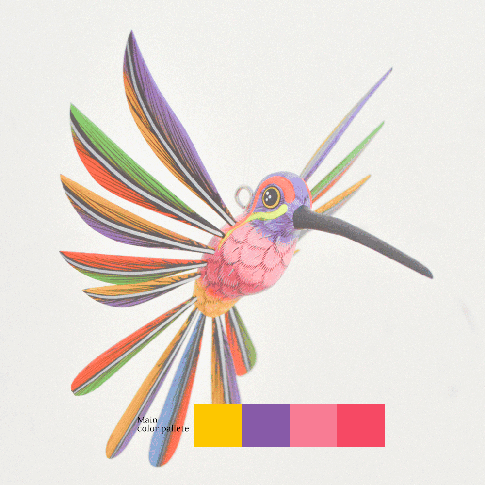 Hummingbird Alebrije Oaxacan Wood Carving