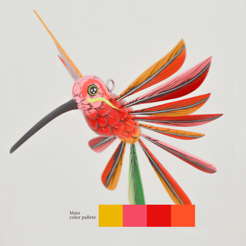 Hummingbird Alebrije Oaxacan Wood Carving