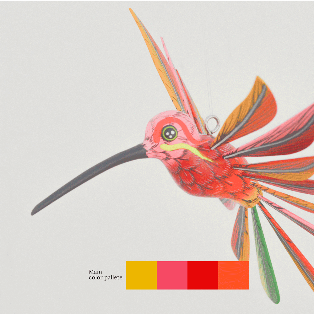 Hummingbird Alebrije Oaxacan Wood Carving
