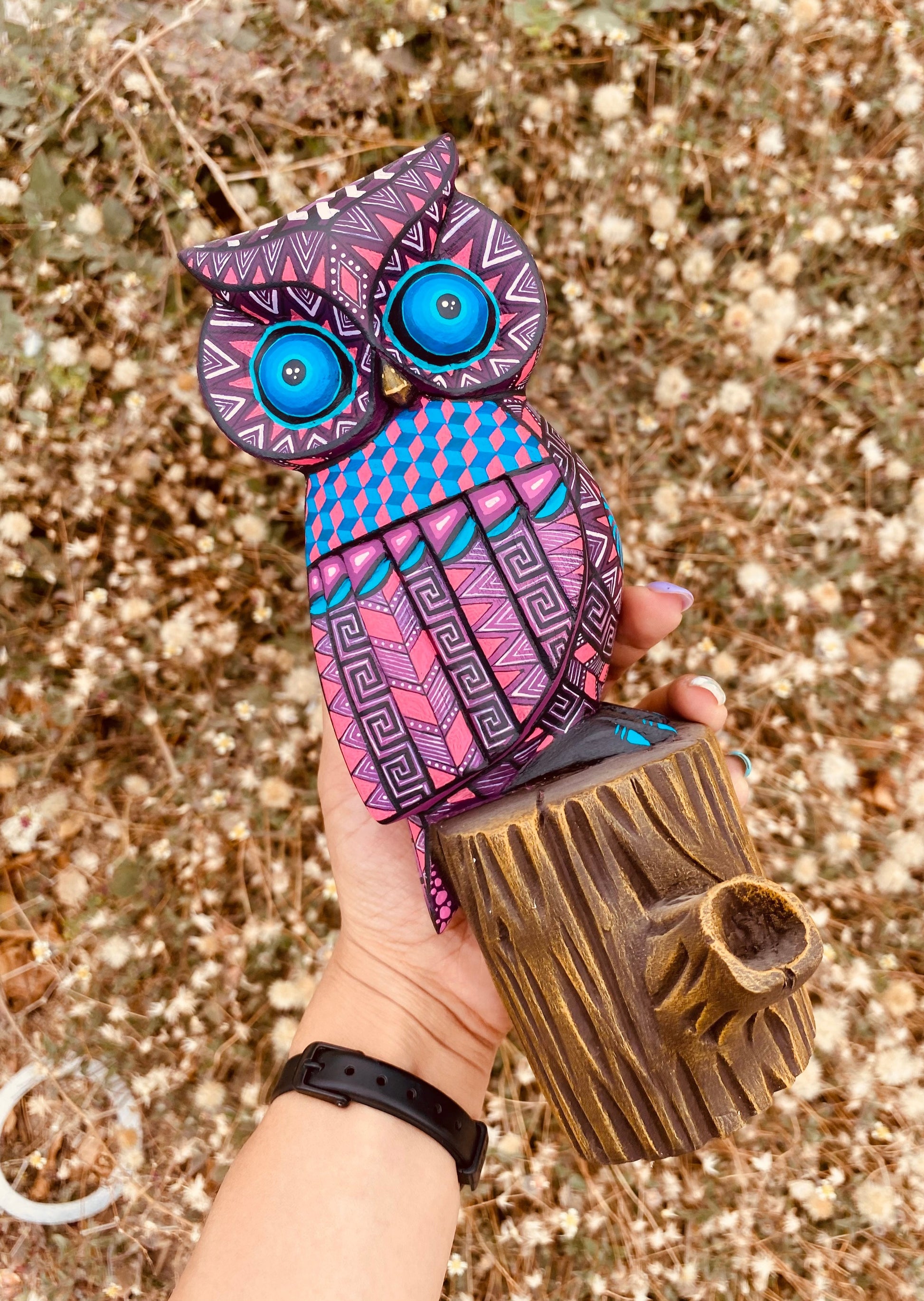 Owl Alebrije Oaxacan Woos Carving - magiamexica.com
