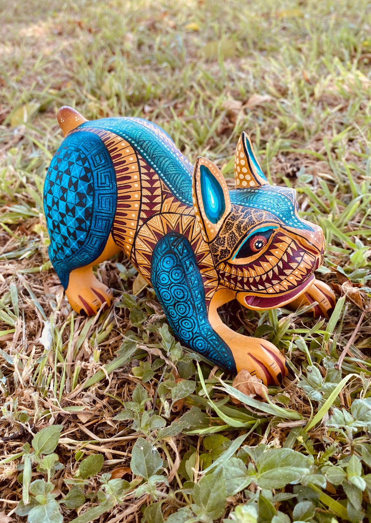 Dog Alebrije Oaxacan Wood Carving
