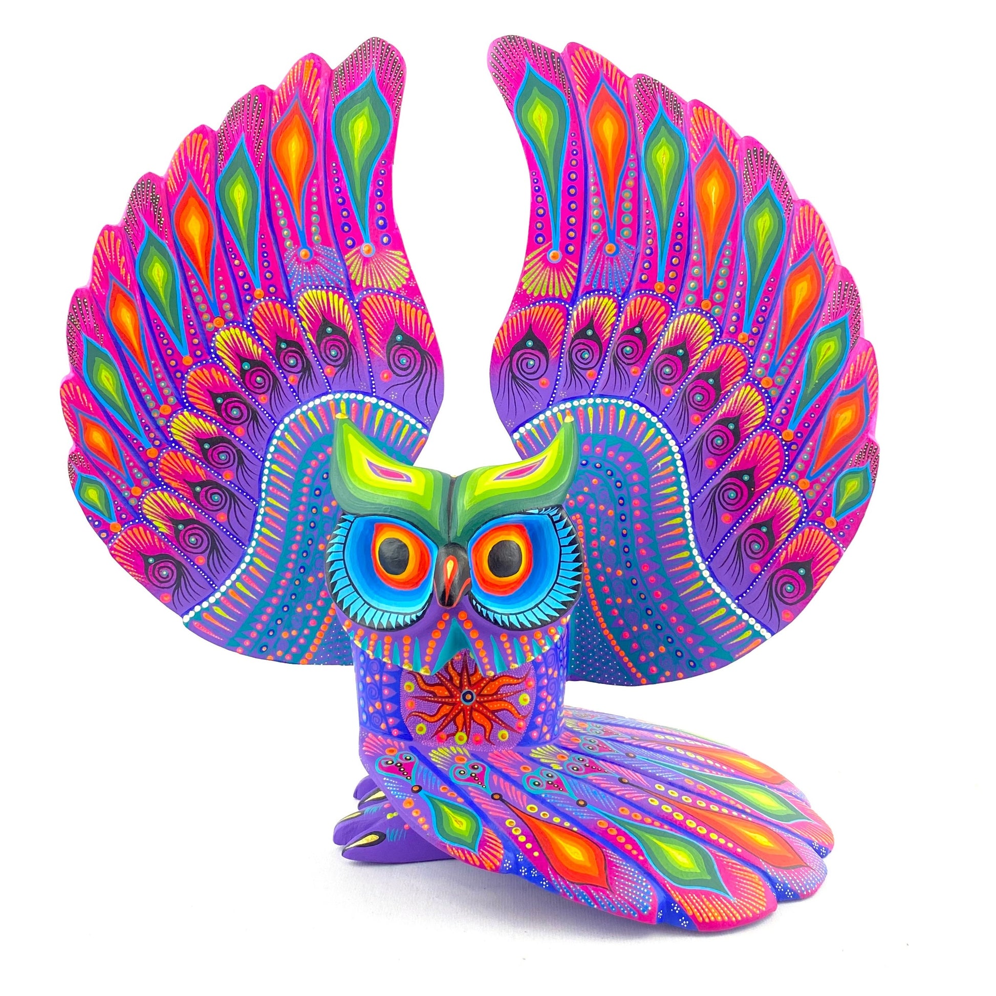 Owl Alebrije Oaxacan Wood Carving - magiamexica.com