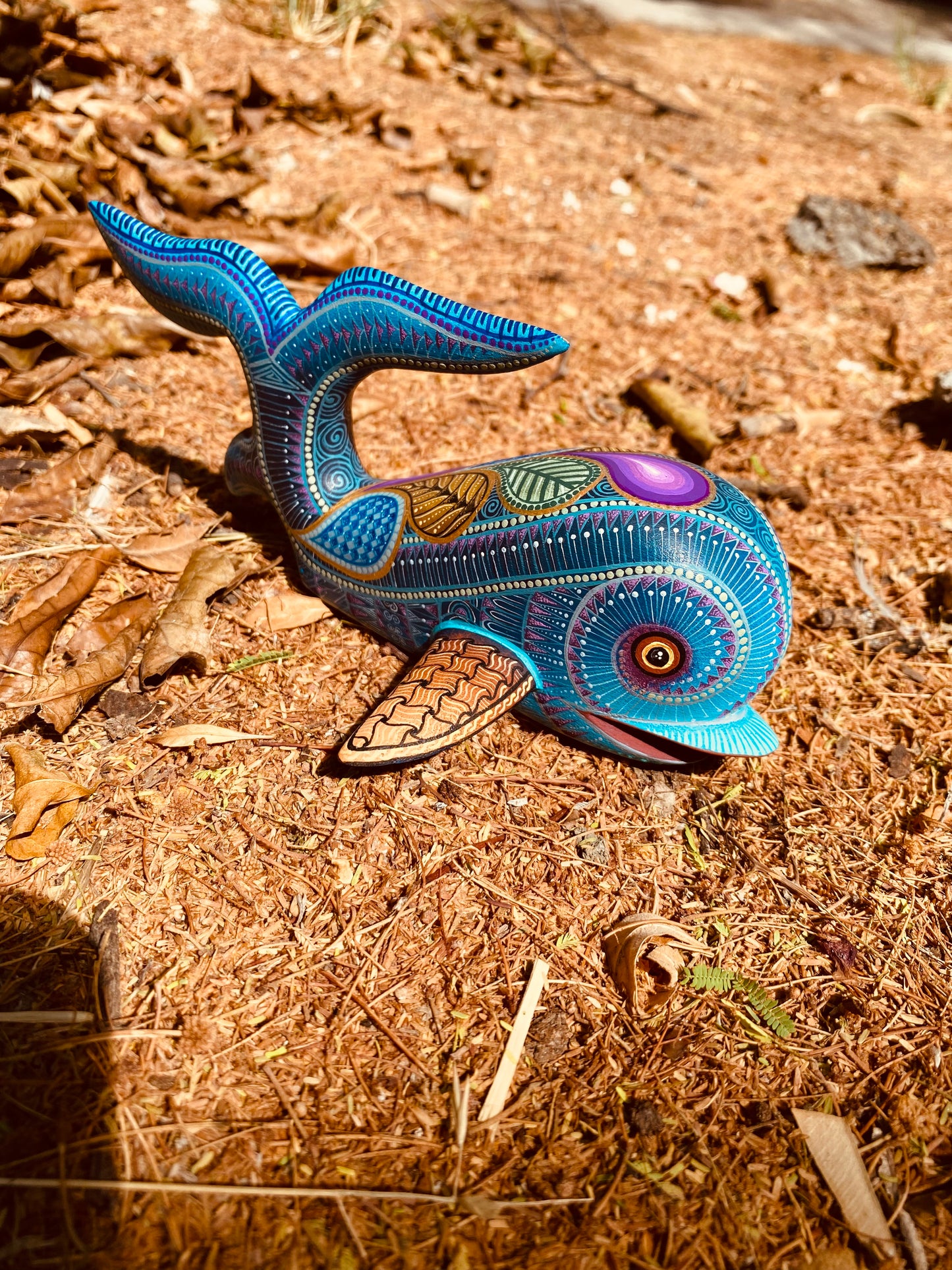 Whale Alebrije Oaxacan Wood Carving
