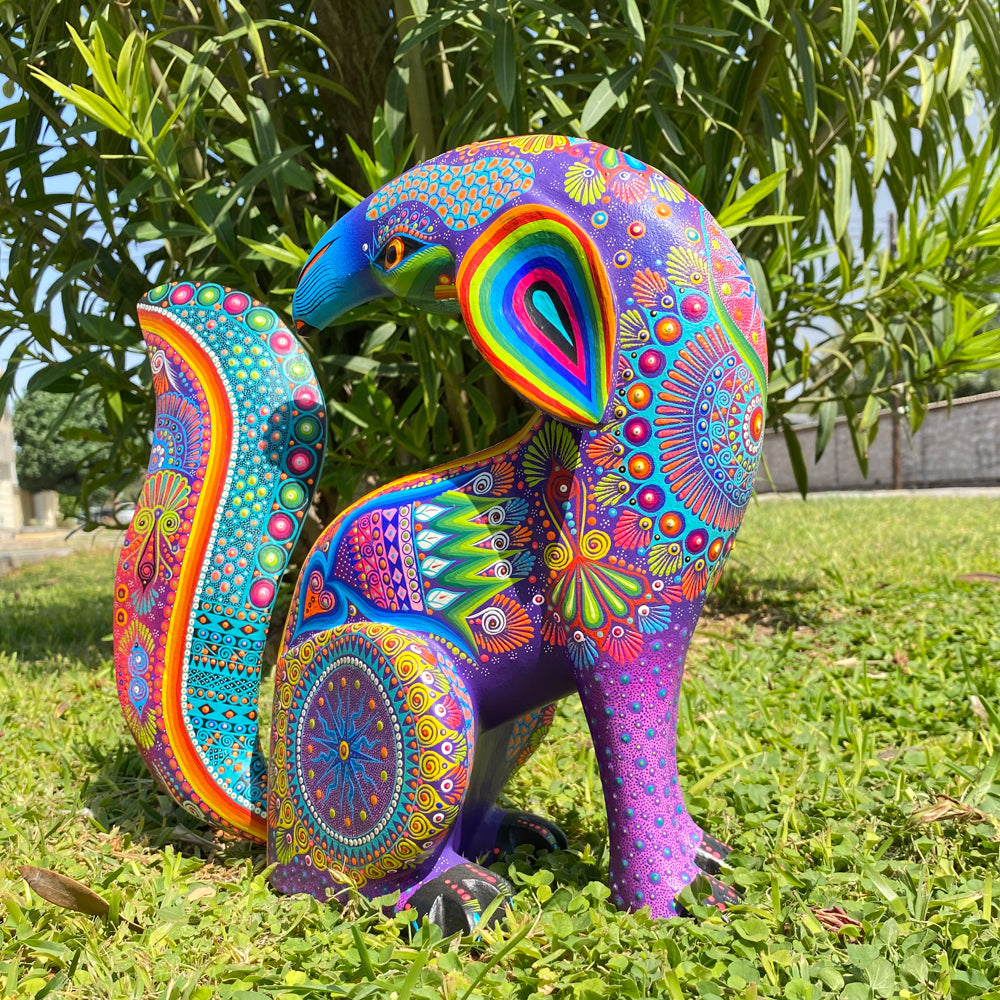 Coyote Alebrije Oaxacan Wood Carving - magiamexica.com