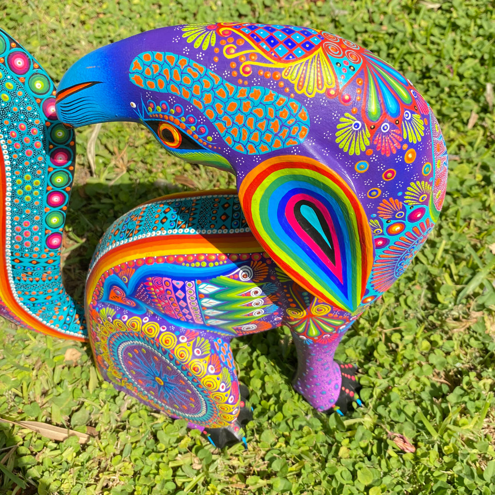Coyote Alebrije Oaxacan Wood Carving - magiamexica.com
