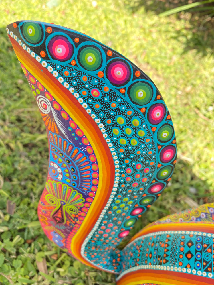 Coyote Alebrije Oaxacan Wood Carving - magiamexica.com