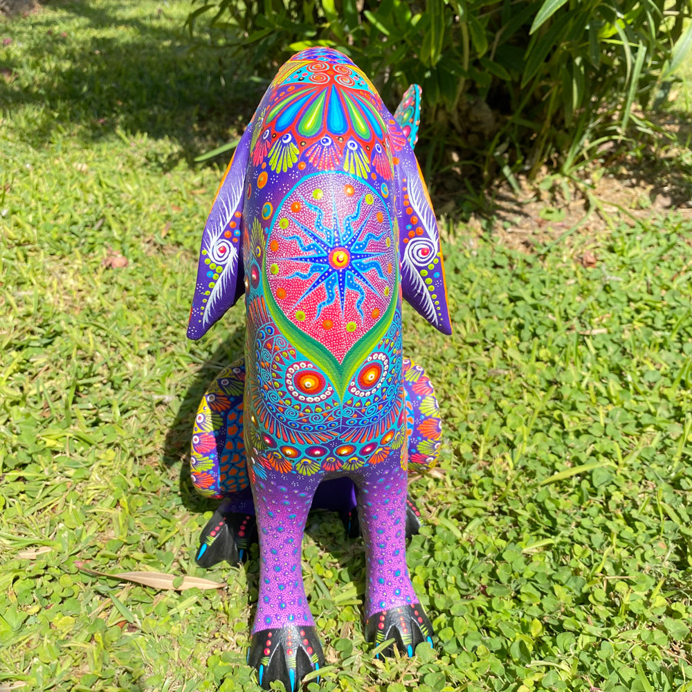 Coyote Alebrije Oaxacan Wood Carving - magiamexica.com