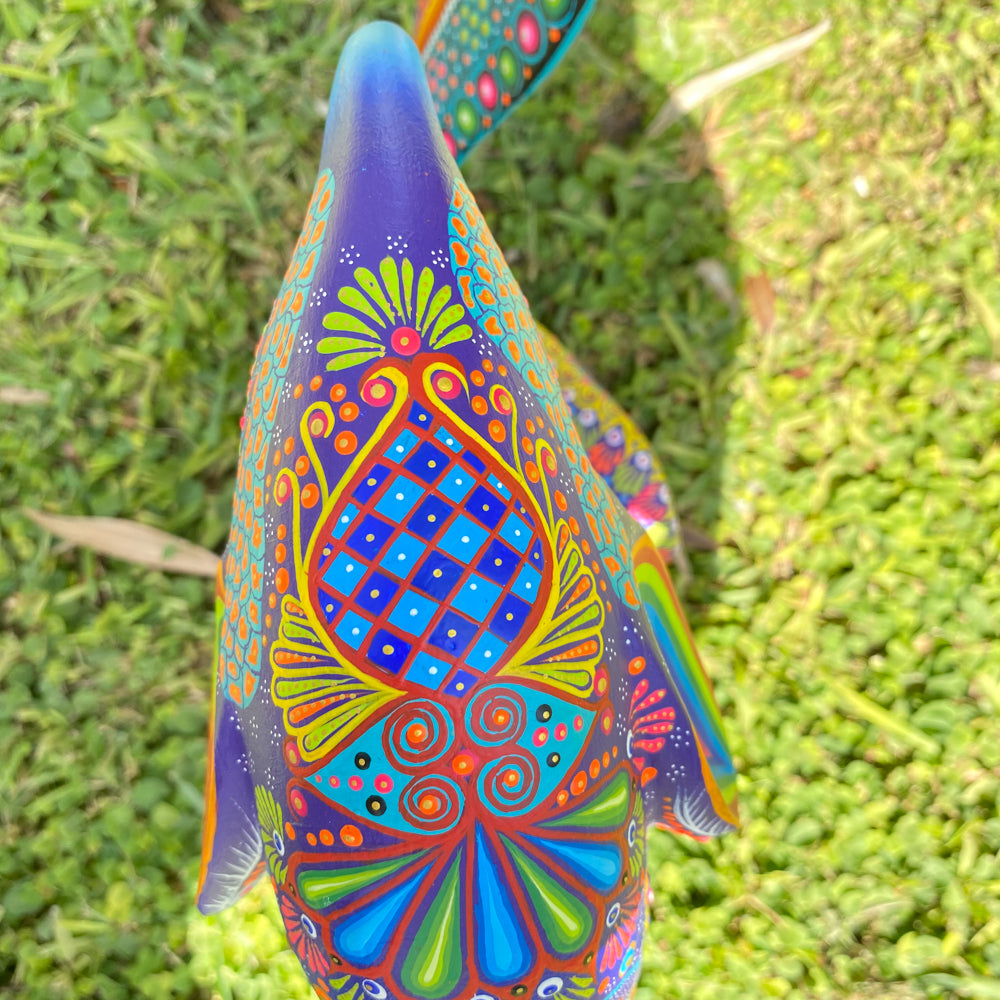 Coyote Alebrije Oaxacan Wood Carving - magiamexica.com