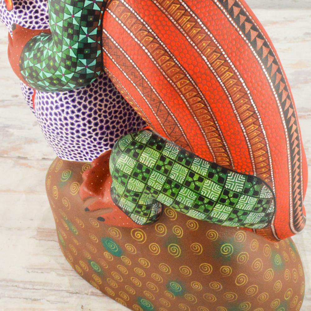 Jaguar/Fox Alebrije Oaxacan Wood Carving - Alebrije Huichol Mexican Folk art magiamexica.com