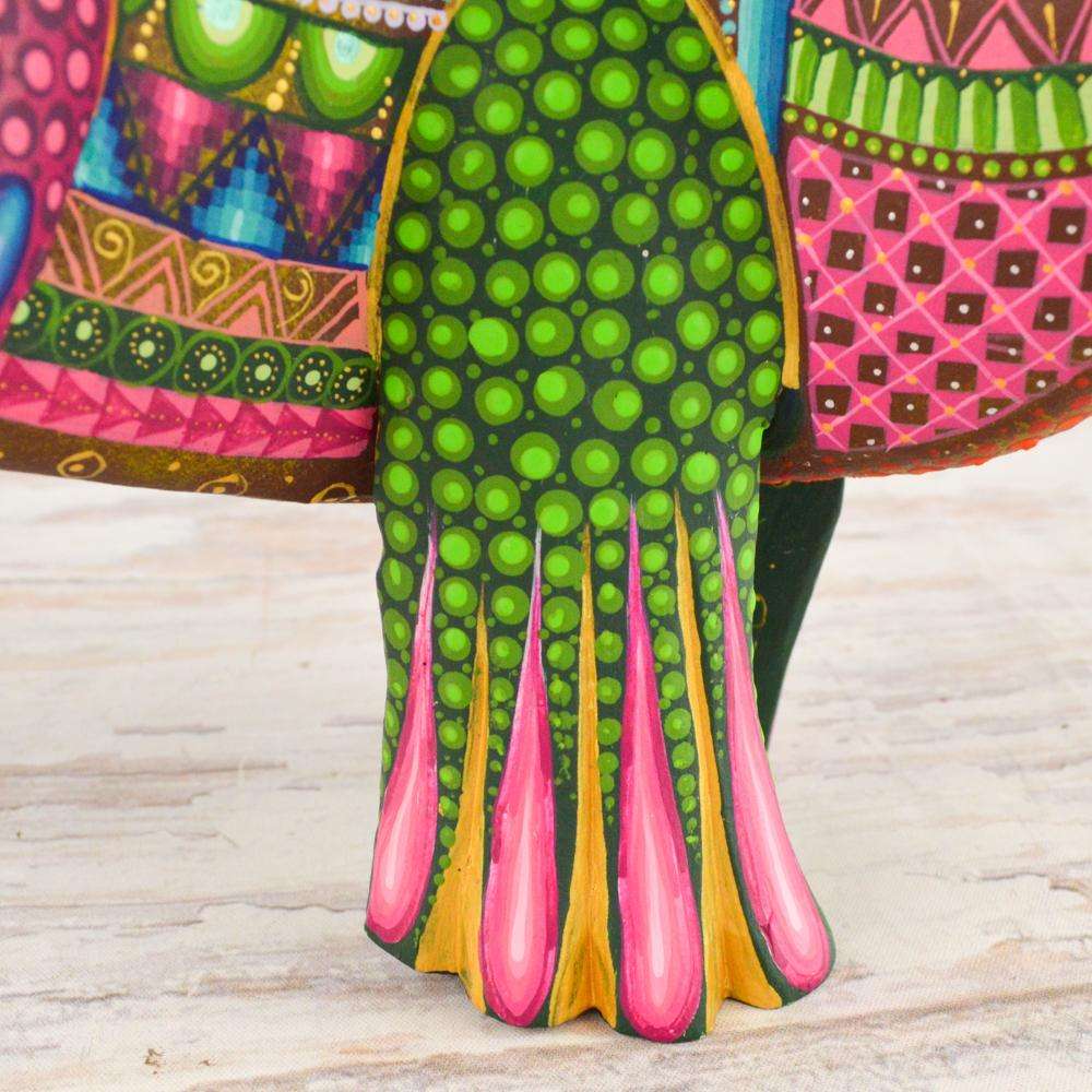 Mandala Fish Alebrije Wood Carving - Alebrije Huichol Mexican Folk art magiamexica.com