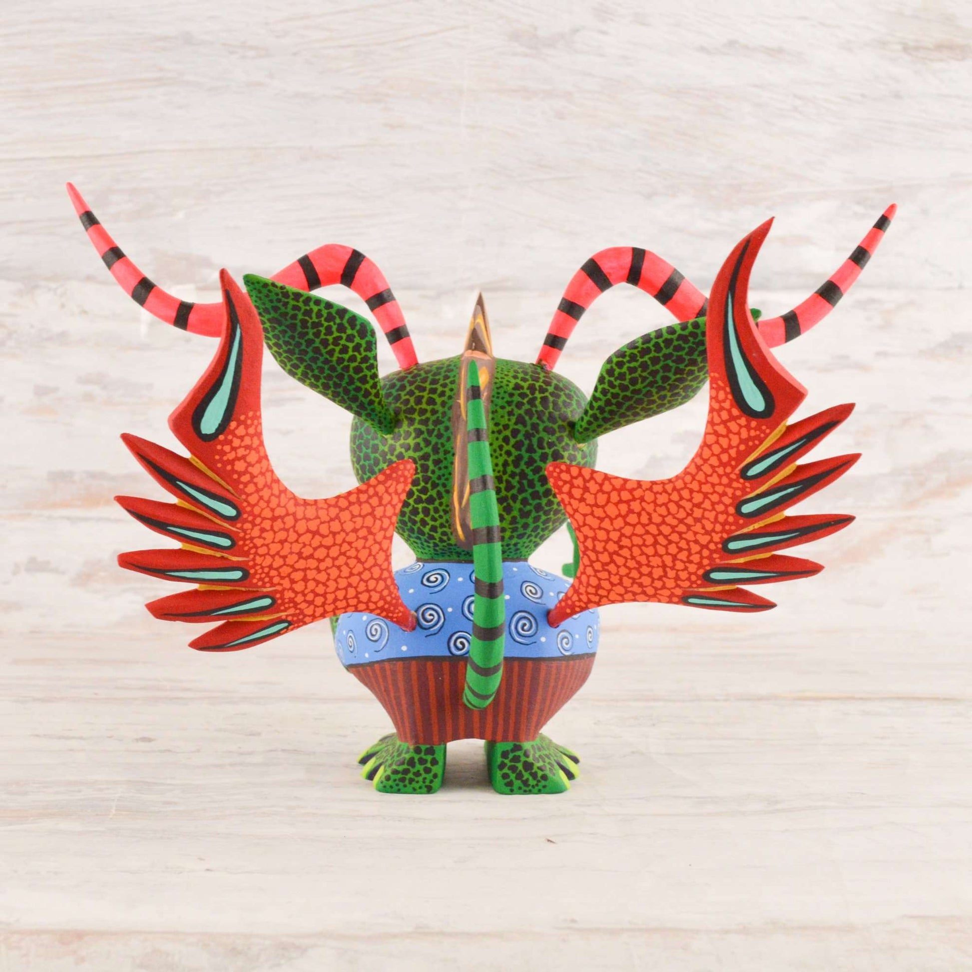 Martian Alebrije Oaxacan Wood Carving - Alebrije Huichol Mexican Folk art magiamexica.com