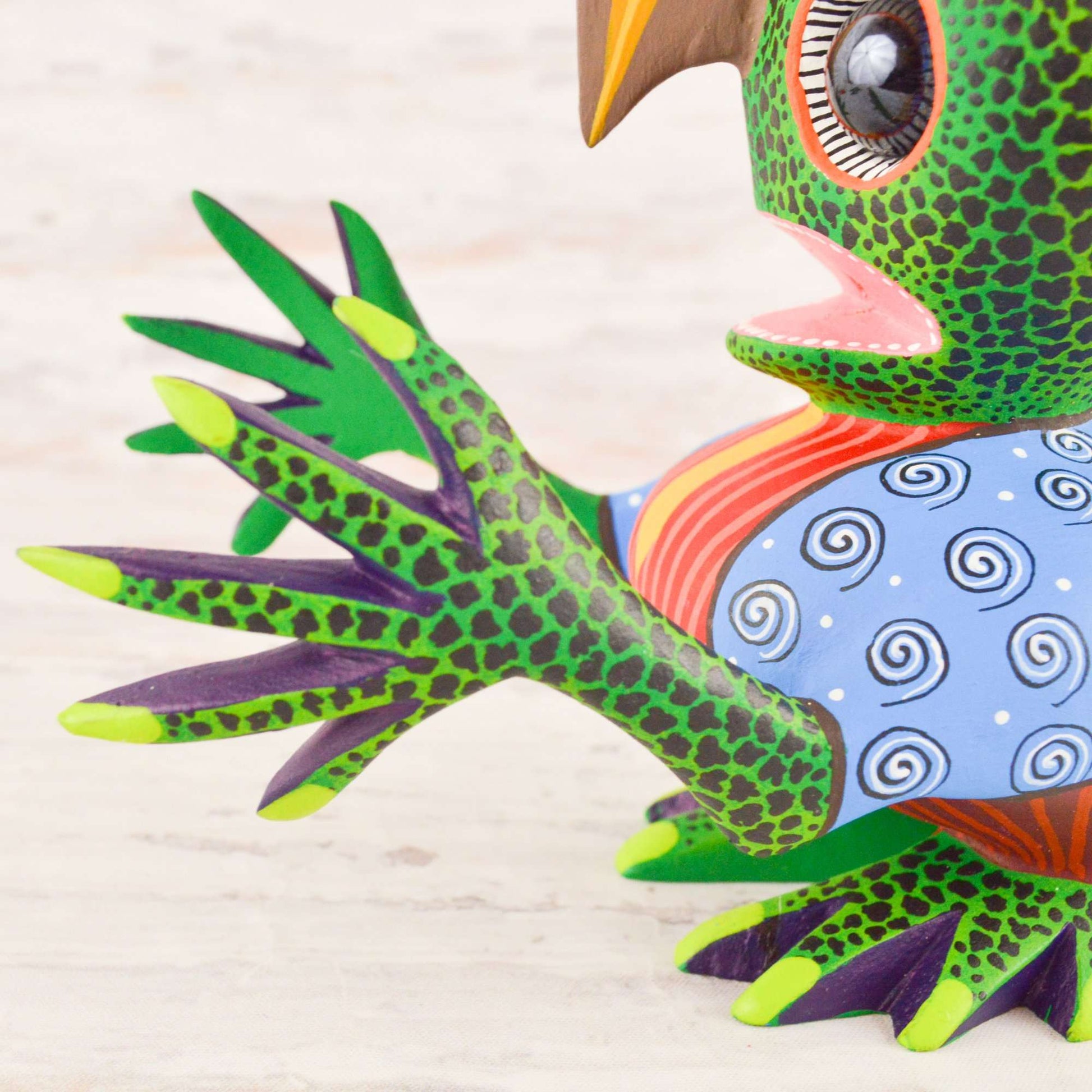 Martian Alebrije Oaxacan Wood Carving - Alebrije Huichol Mexican Folk art magiamexica.com