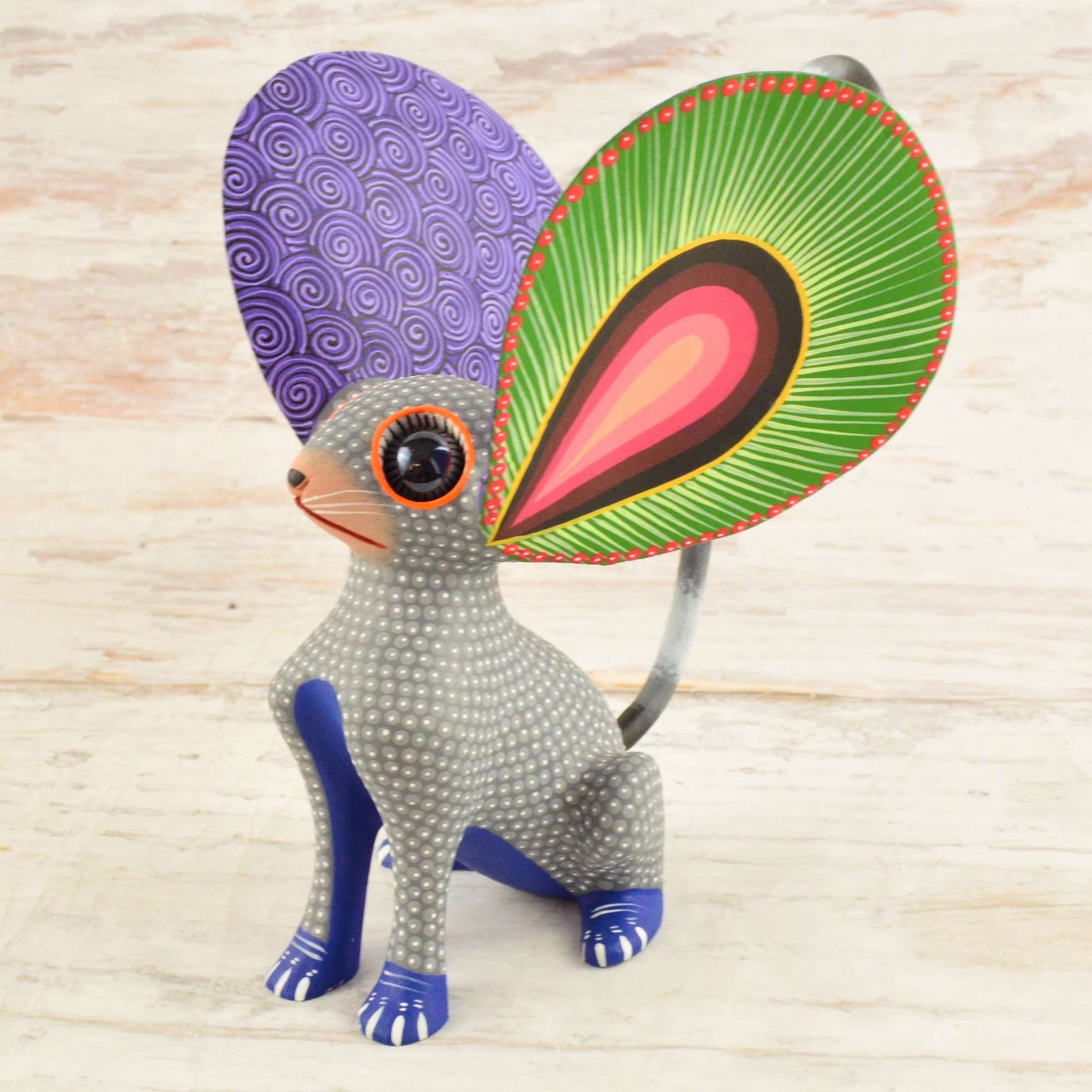 Mouse Alebrije Oaxacan Wood Carving - Alebrije Huichol Mexican Folk art magiamexica.com