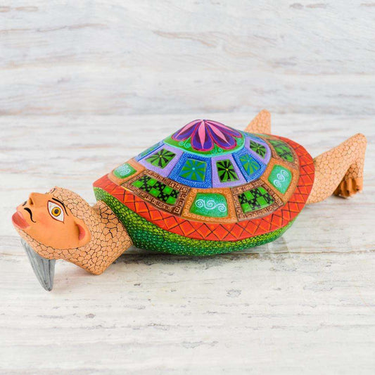 Nahual Alebrije Oaxacan Wood Carving - Alebrije Huichol Mexican Folk art magiamexica.com