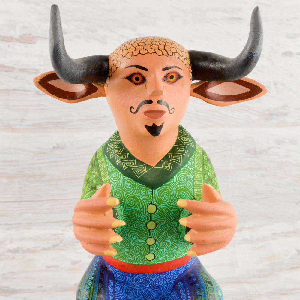 Nahual Alebrije Oaxacan Wood Carving - Alebrije Huichol Mexican Folk art magiamexica.com