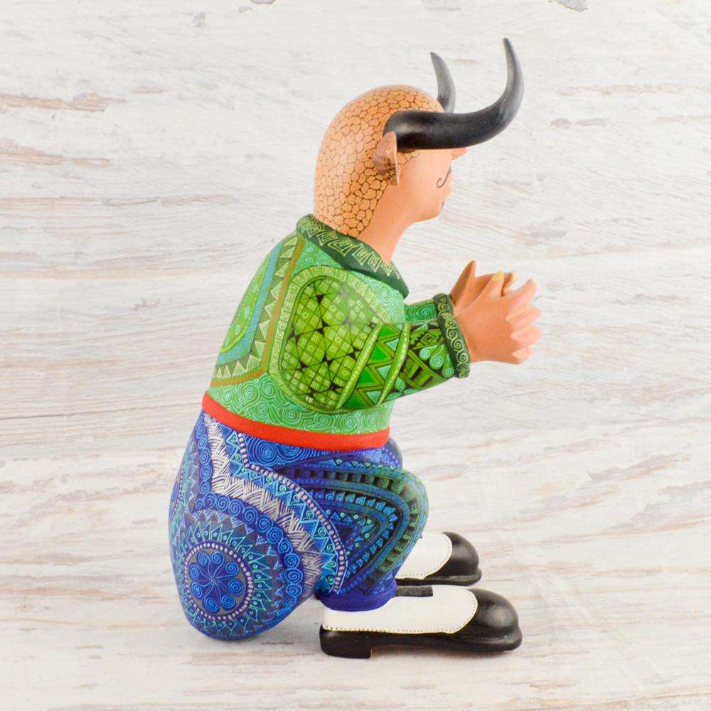 Nahual Alebrije Oaxacan Wood Carving - Alebrije Huichol Mexican Folk art magiamexica.com