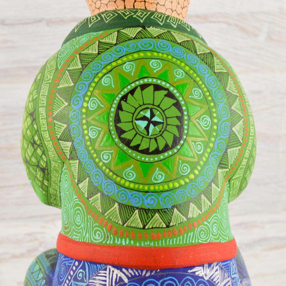Nahual Alebrije Oaxacan Wood Carving - Alebrije Huichol Mexican Folk art magiamexica.com