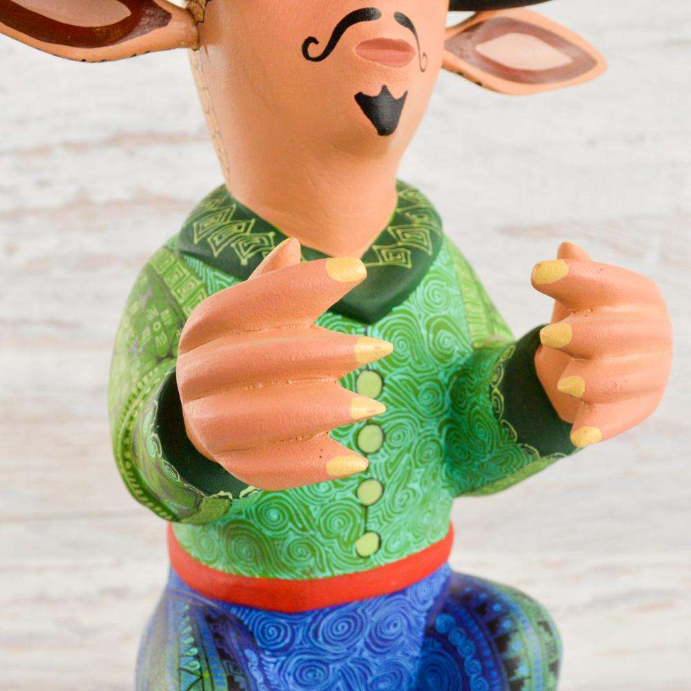 Nahual Alebrije Oaxacan Wood Carving - Alebrije Huichol Mexican Folk art magiamexica.com