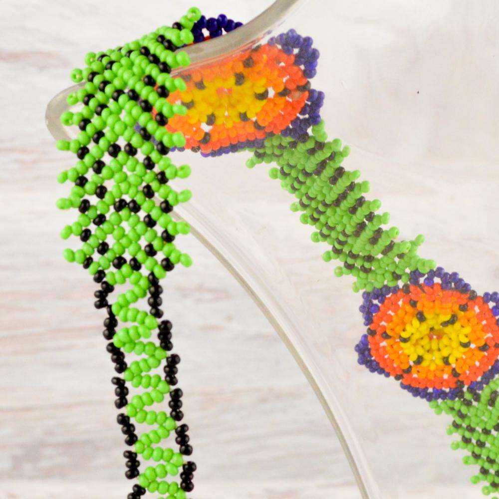 Necklace Earrings Huichol Art - Alebrije Huichol Mexican Folk art magiamexica.com
