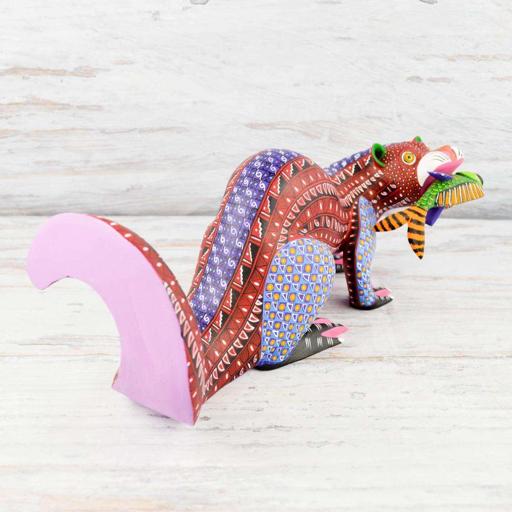 Otter Alebrije Oaxacan Wood Carving - Alebrije Huichol Mexican Folk art magiamexica.com