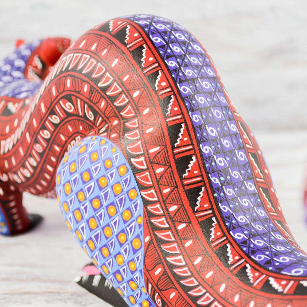 Otter Alebrije Oaxacan Wood Carving - Alebrije Huichol Mexican Folk art magiamexica.com