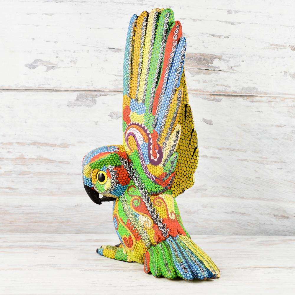 Owl Alebrije Oaxacan Wood Carving - Alebrije Huichol Mexican Folk art magiamexica.com