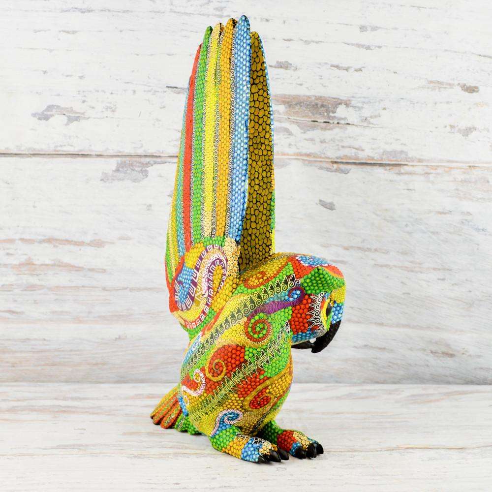 Owl Alebrije Oaxacan Wood Carving - Alebrije Huichol Mexican Folk art magiamexica.com