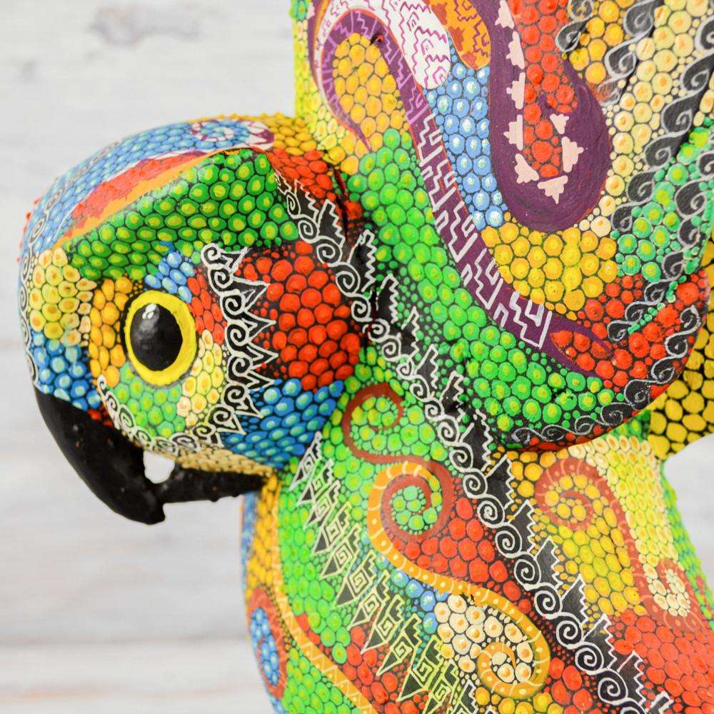 Owl Alebrije Oaxacan Wood Carving - Alebrije Huichol Mexican Folk art magiamexica.com