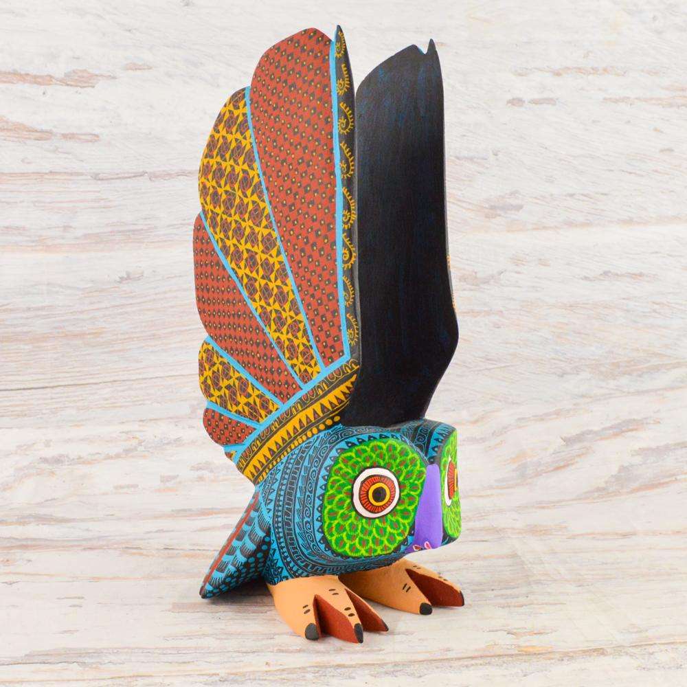 Owl Alebrije Wood Carving - Alebrije Huichol Mexican Folk art magiamexica.com