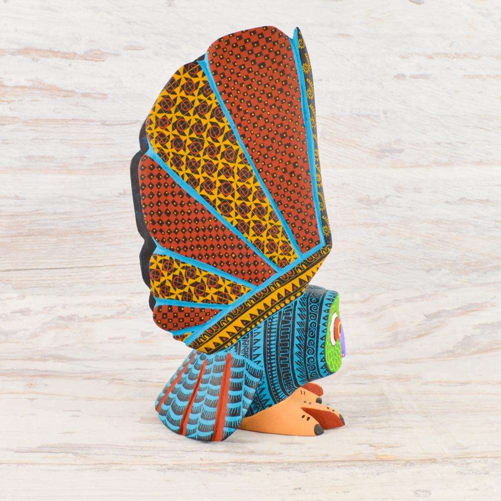 Owl Alebrije Wood Carving - Alebrije Huichol Mexican Folk art magiamexica.com