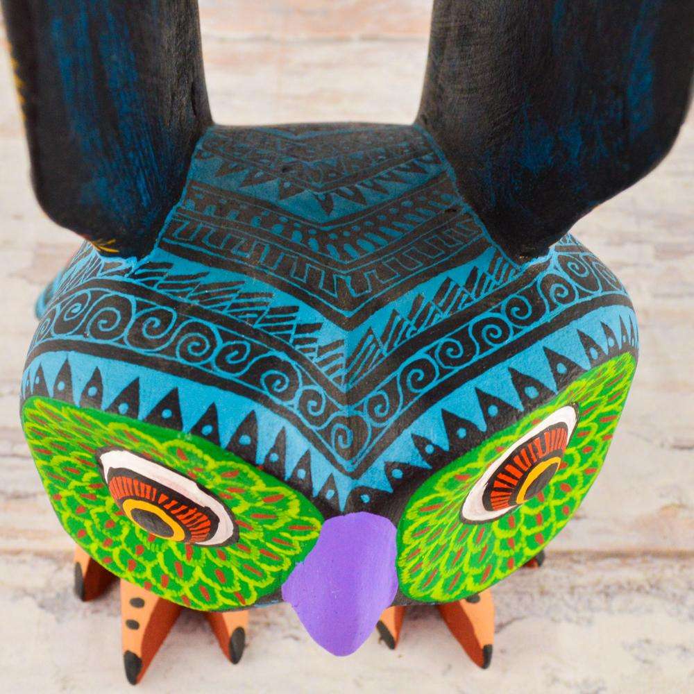 Owl Alebrije Wood Carving - Alebrije Huichol Mexican Folk art magiamexica.com