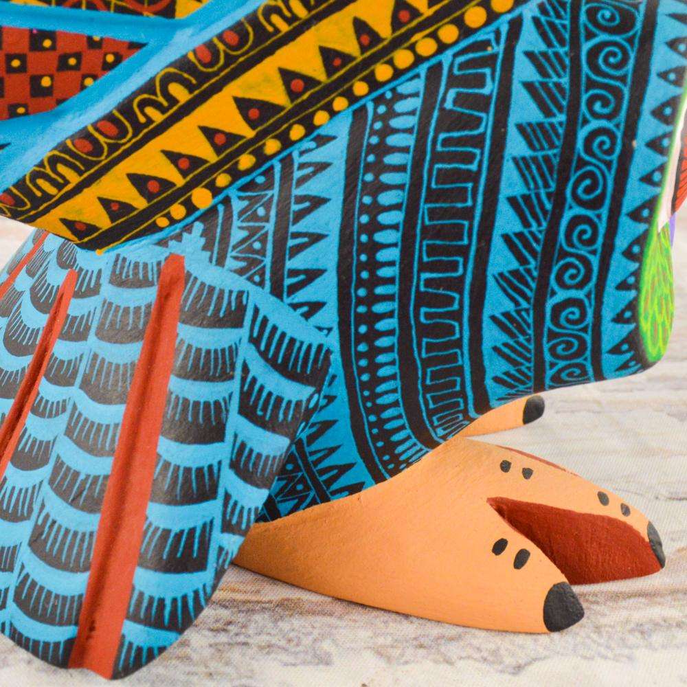 Owl Alebrije Wood Carving - Alebrije Huichol Mexican Folk art magiamexica.com