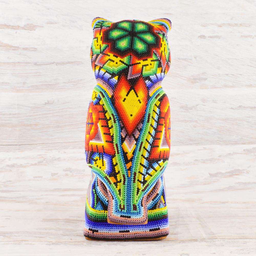 Owl Huichol Art - Alebrije Huichol Mexican Folk art magiamexica.com