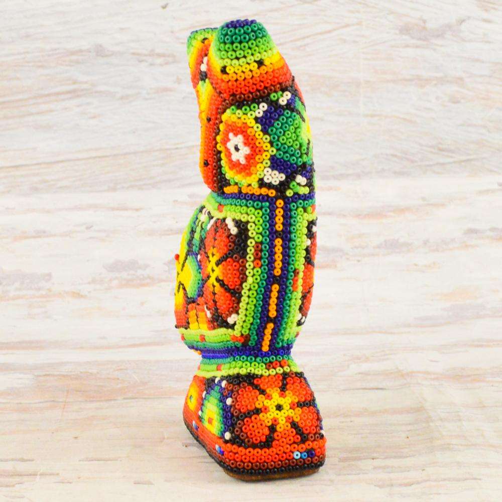 Owl Huichol Art - Alebrije Huichol Mexican Folk art magiamexica.com