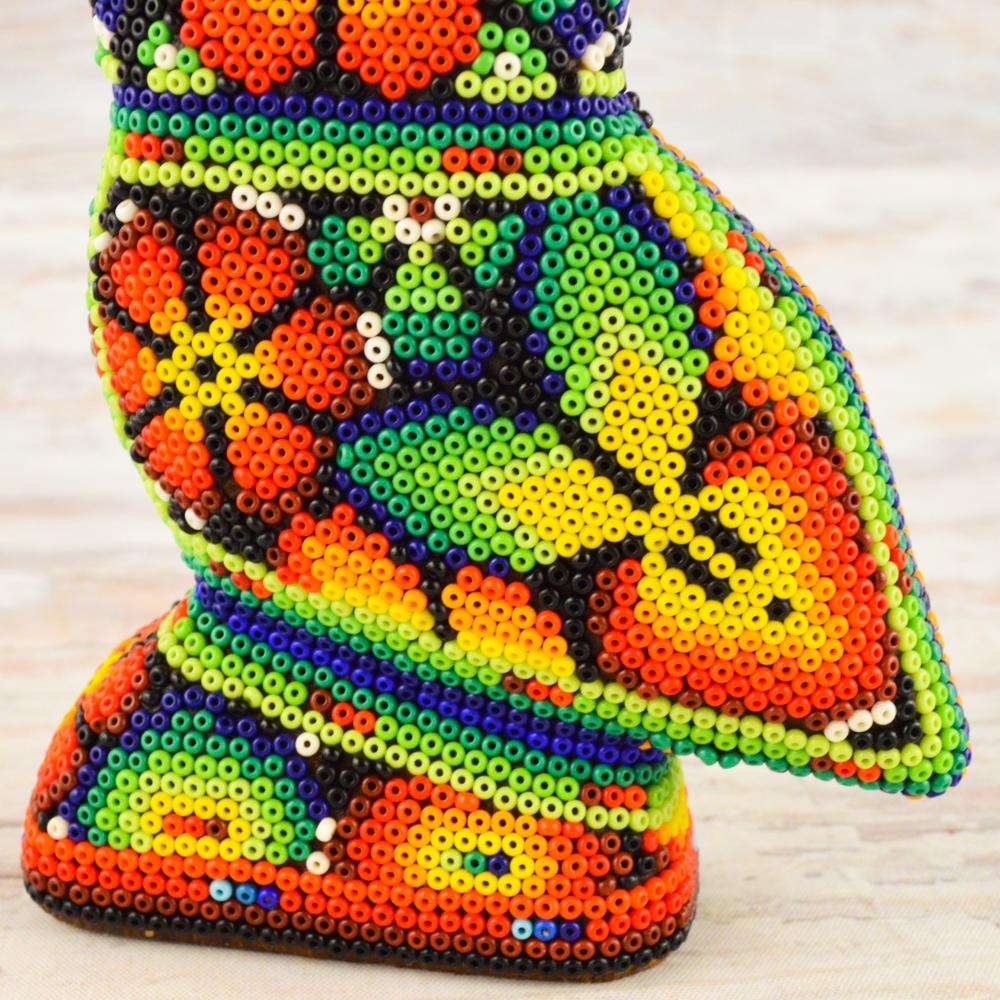 Owl Huichol Art - Alebrije Huichol Mexican Folk art magiamexica.com