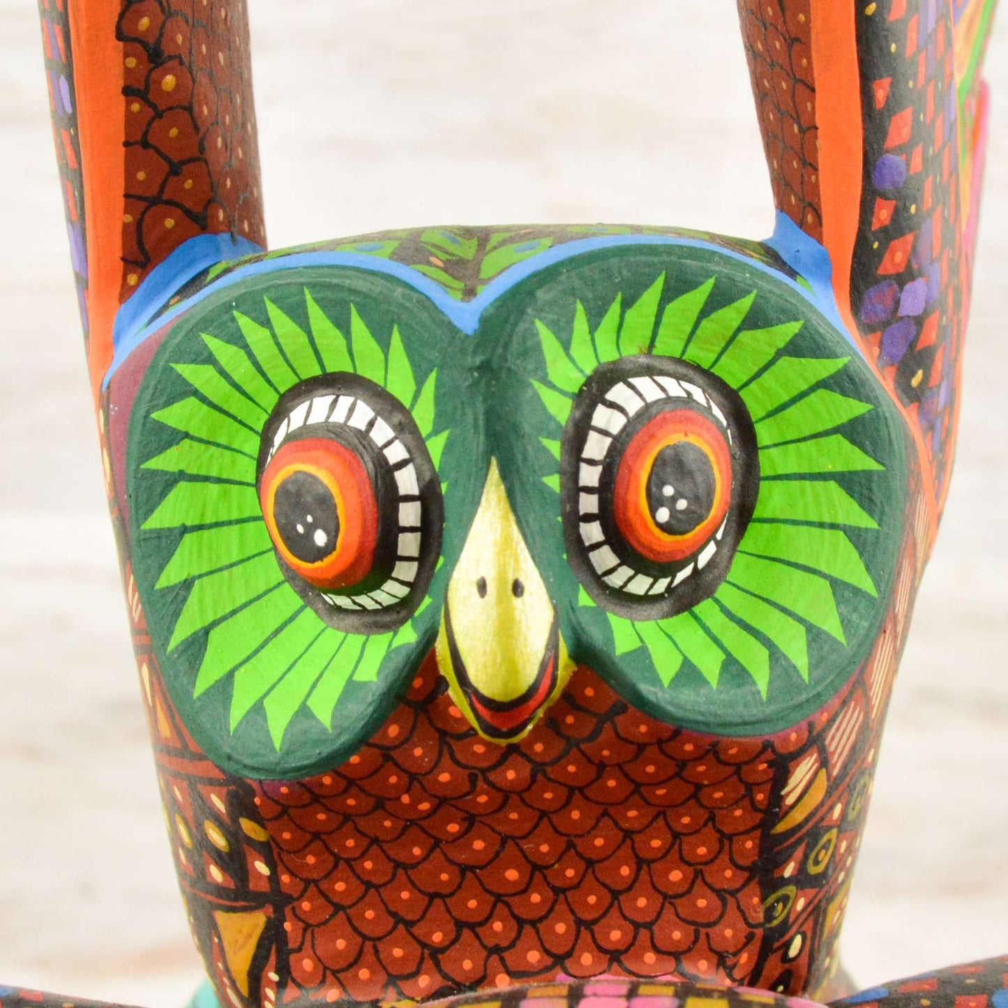 Owls Alebrije Oaxacan Wood Carving - Alebrije Huichol Mexican Folk art magiamexica.com
