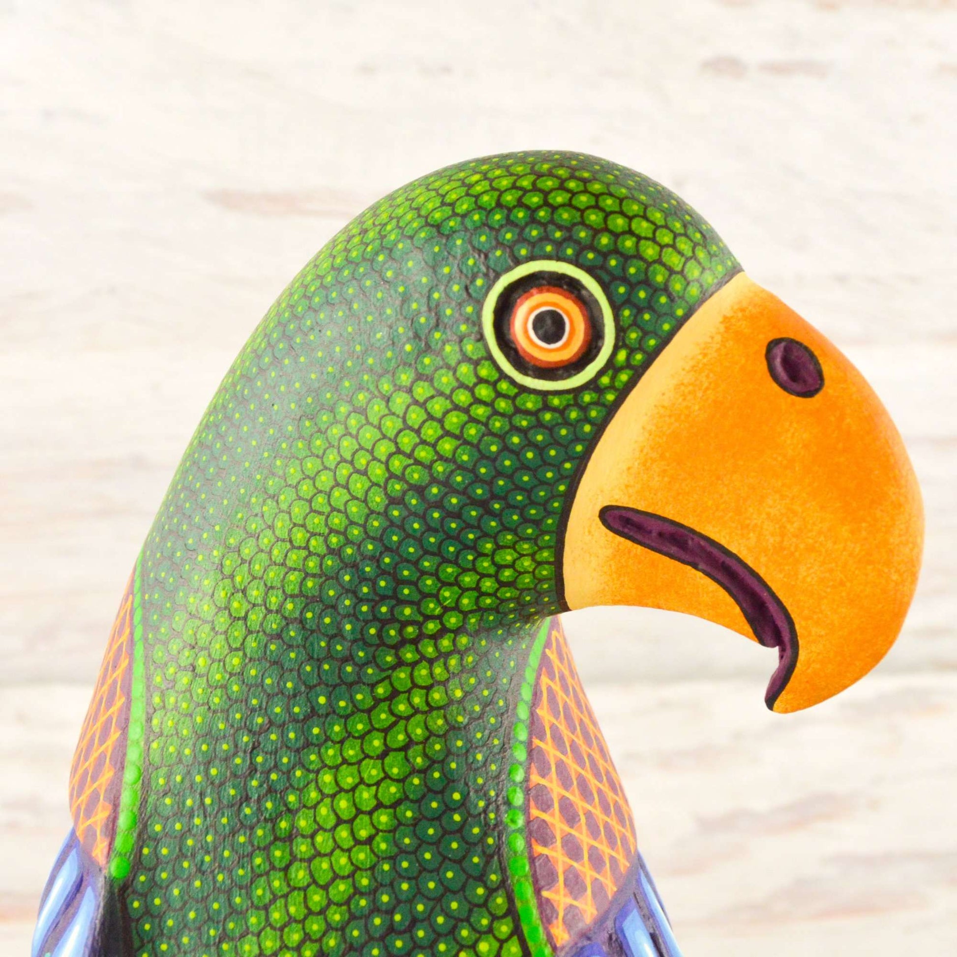 Parrot Alebrije Wood Carving Oaxacan - Alebrije Huichol Mexican Folk art magiamexica.com