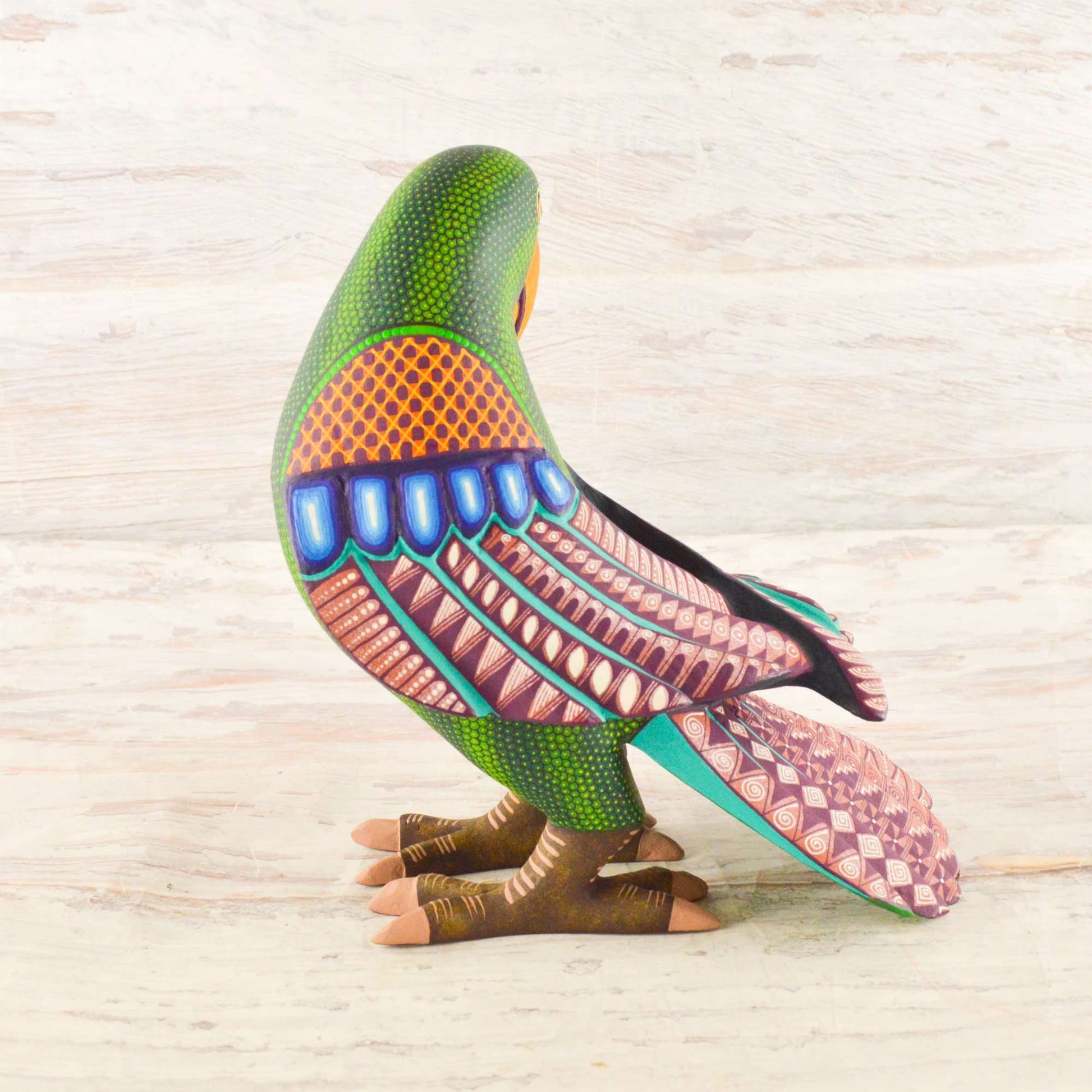 Parrot Alebrije Wood Carving Oaxacan - Alebrije Huichol Mexican Folk art magiamexica.com