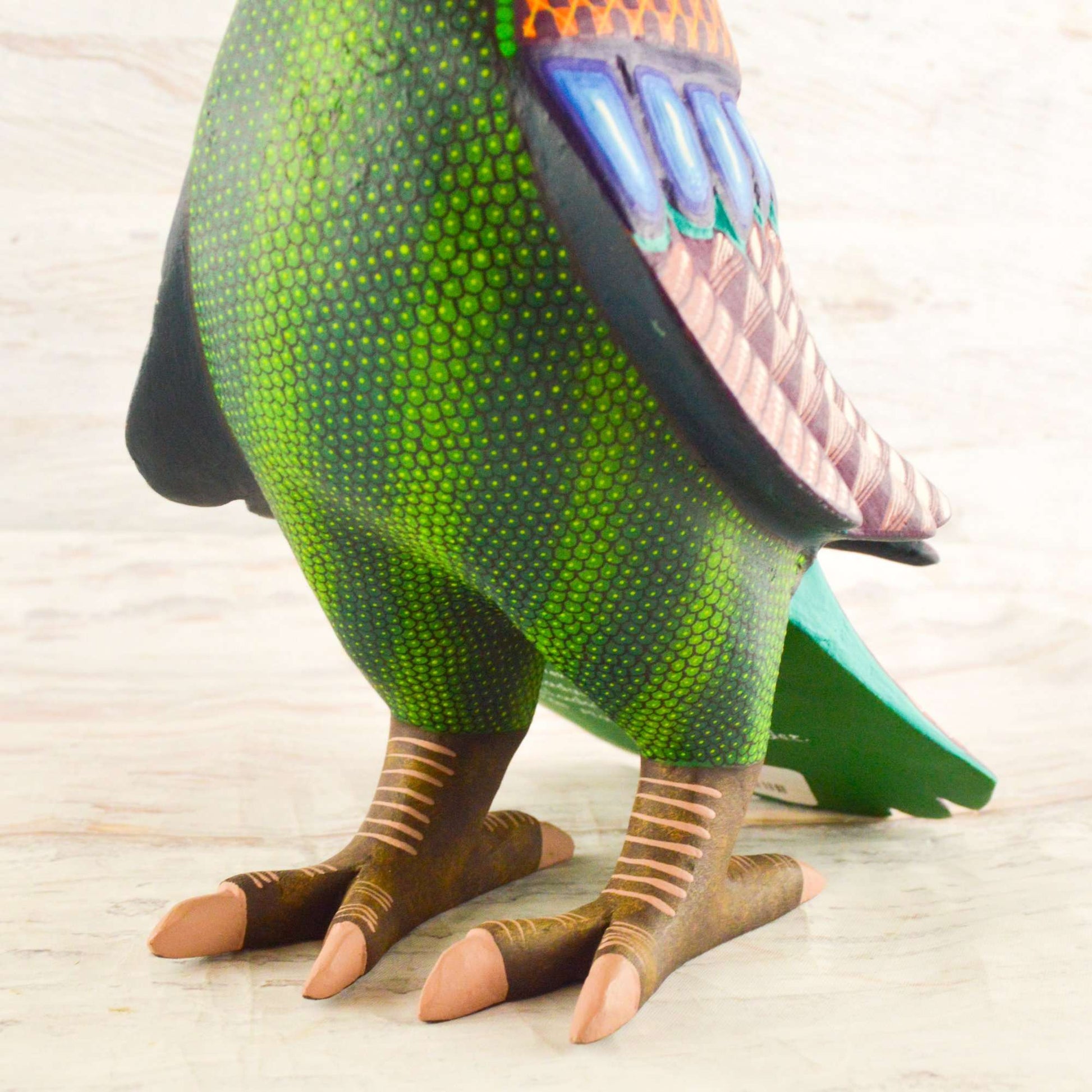 Parrot Alebrije Wood Carving Oaxacan - Alebrije Huichol Mexican Folk art magiamexica.com