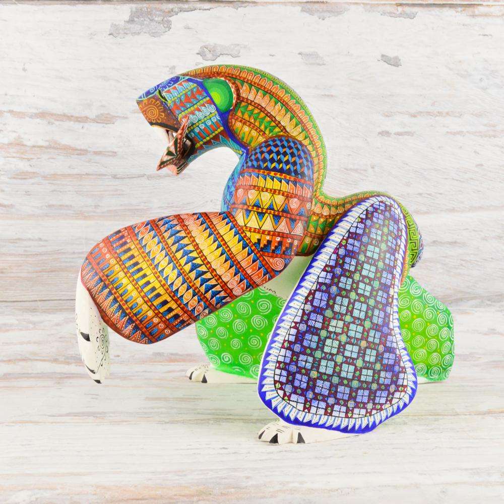 Polar Bear Alebrije Oaxacan Wood Carving - Alebrije Huichol Mexican Folk art magiamexica.com