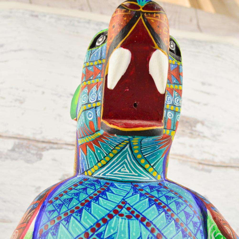 Polar Bear Alebrije Oaxacan Wood Carving - Alebrije Huichol Mexican Folk art magiamexica.com