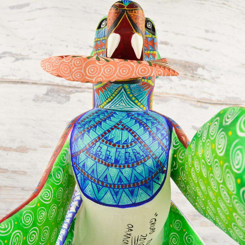 Polar Bear Alebrije Oaxacan Wood Carving - Alebrije Huichol Mexican Folk art magiamexica.com