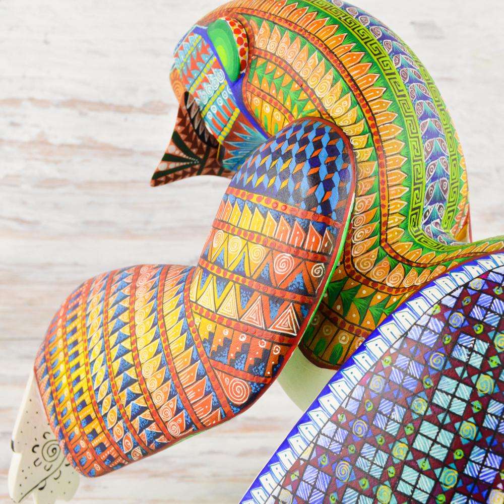 Polar Bear Alebrije Oaxacan Wood Carving - Alebrije Huichol Mexican Folk art magiamexica.com