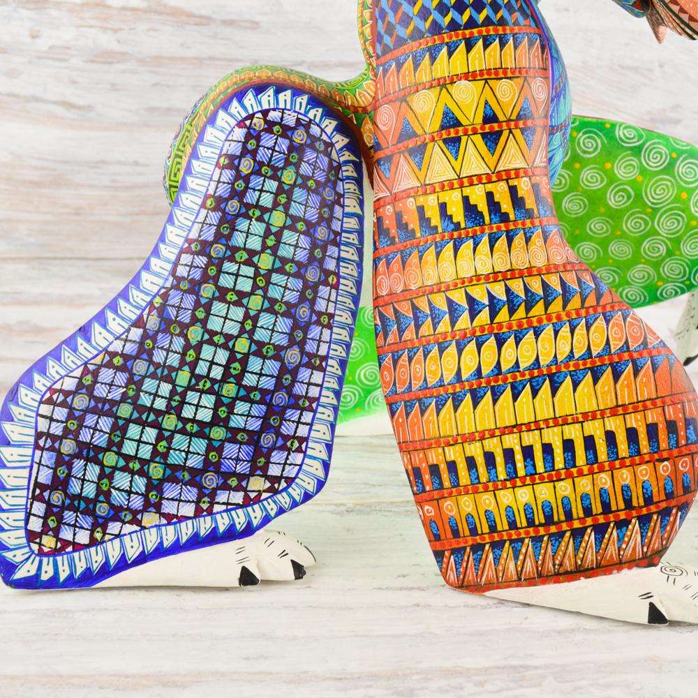 Polar Bear Alebrije Oaxacan Wood Carving - Alebrije Huichol Mexican Folk art magiamexica.com