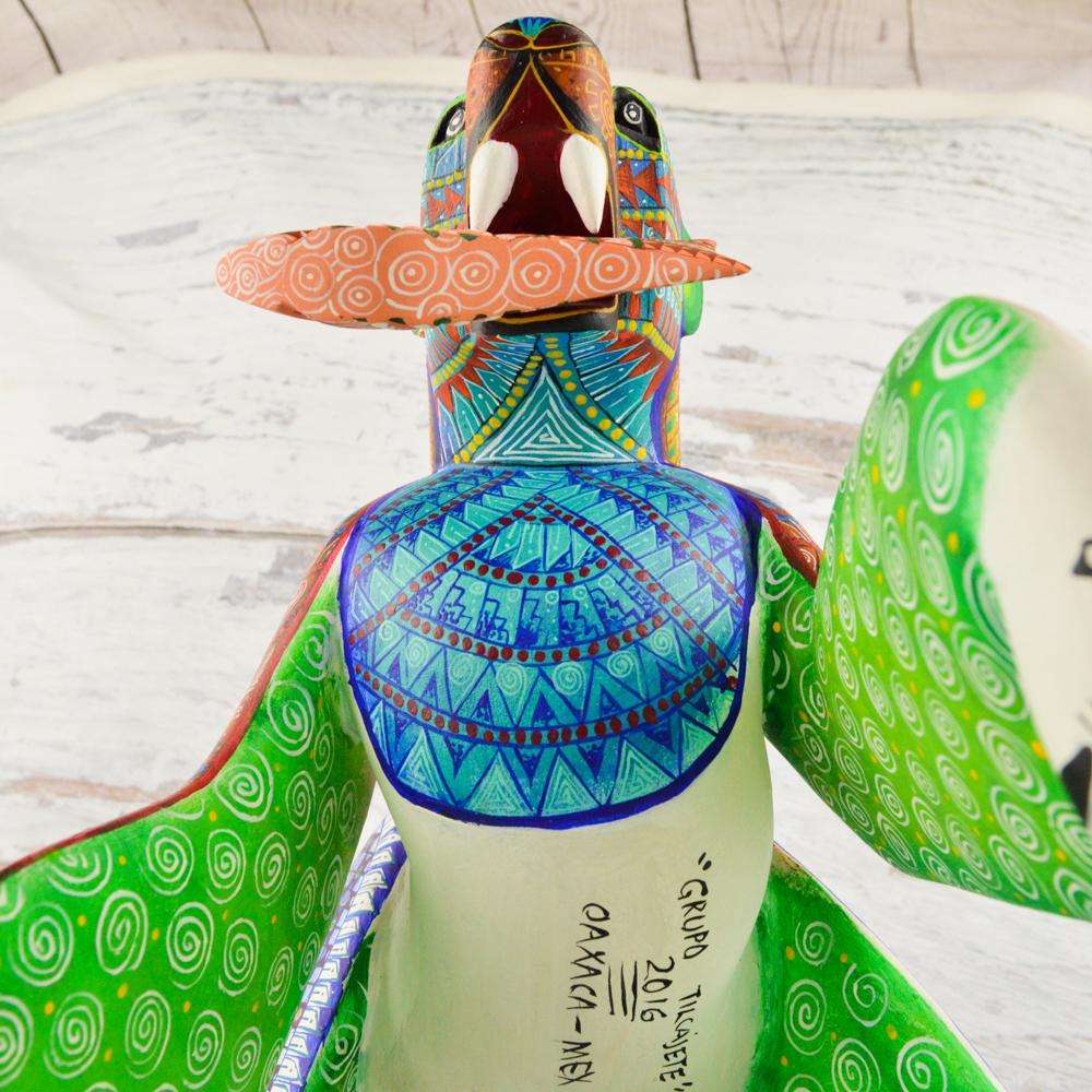 Polar Bear Alebrije Oaxacan Wood Carving - Alebrije Huichol Mexican Folk art magiamexica.com