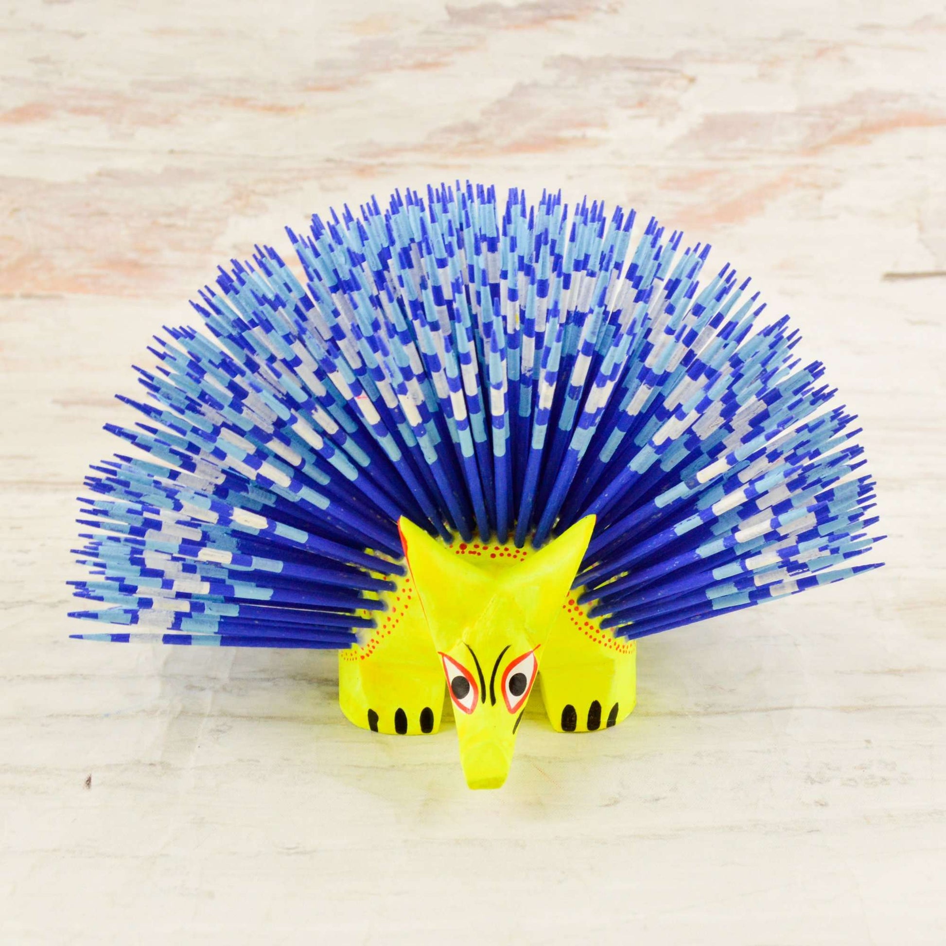 Porcupine Alebrije Oaxacan Wood Carving - Alebrije Huichol Mexican Folk art magiamexica.com