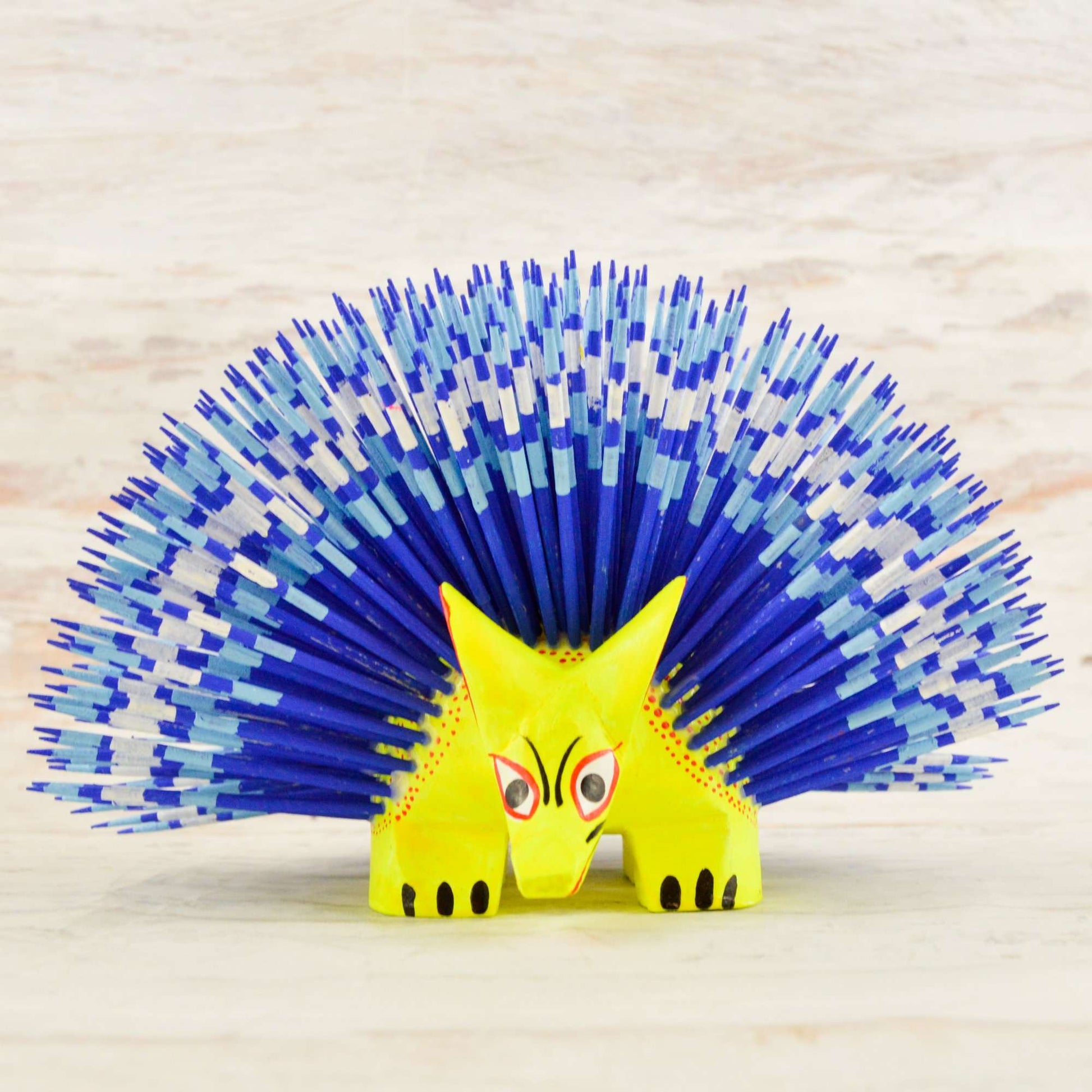Porcupine Alebrije Oaxacan Wood Carving - Alebrije Huichol Mexican Folk art magiamexica.com