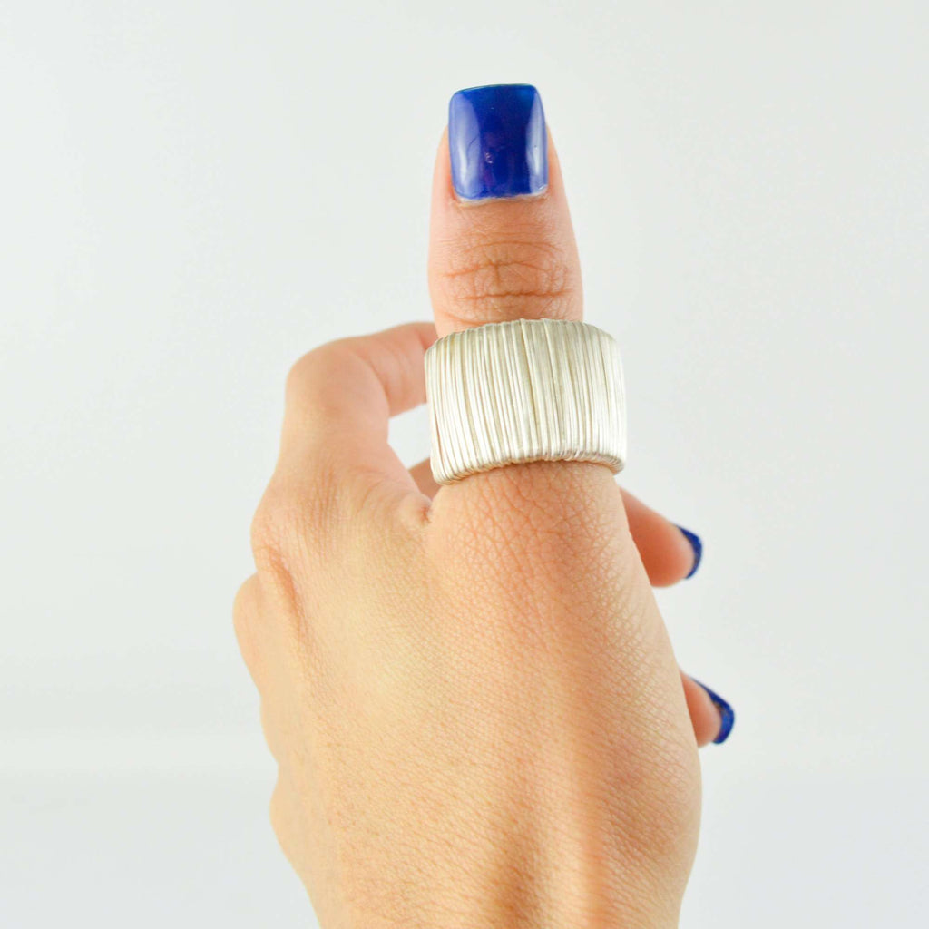 Ring Lines 2 - Alebrije Huichol Mexican Folk art magiamexica.com