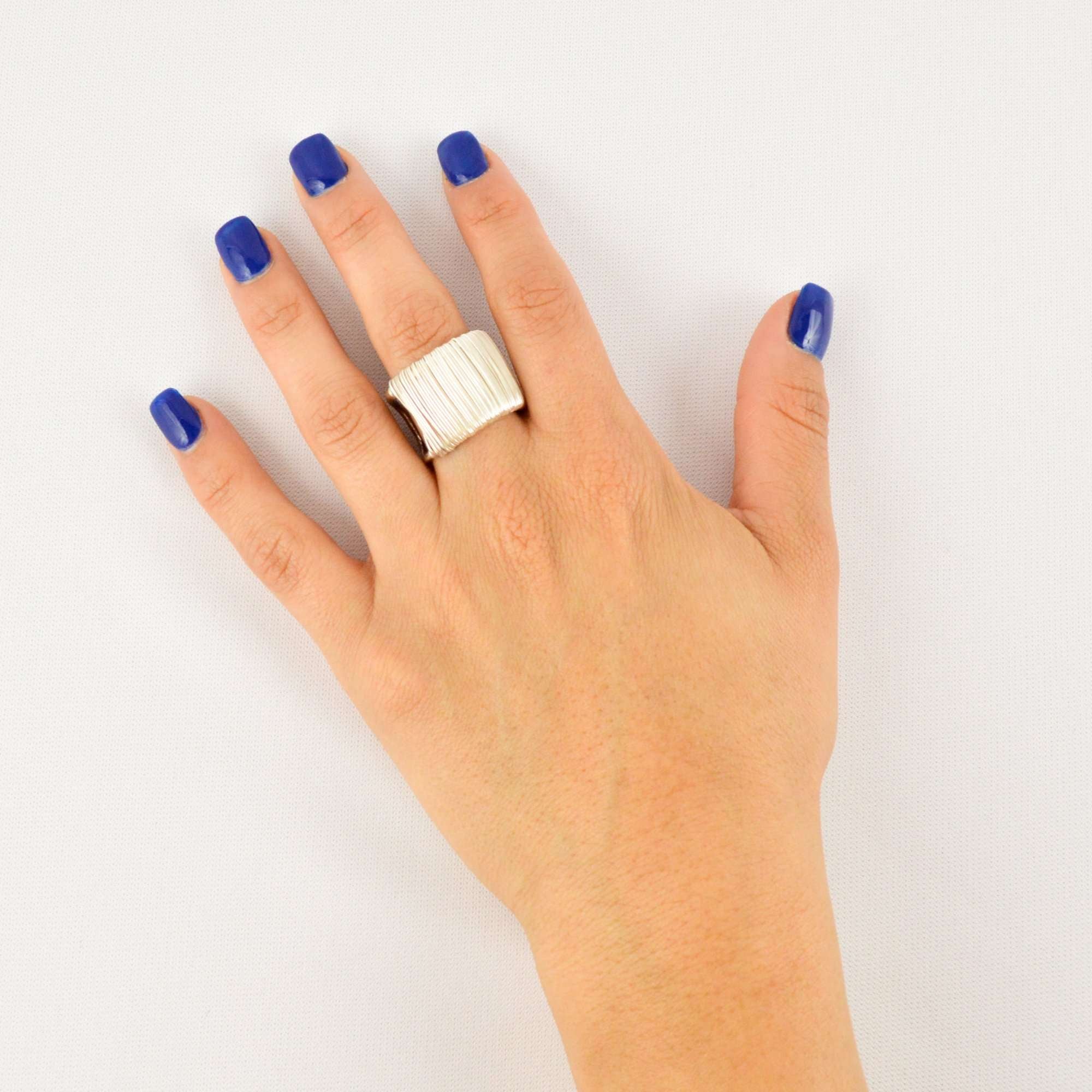 Ring Lines 2 - Alebrije Huichol Mexican Folk art magiamexica.com